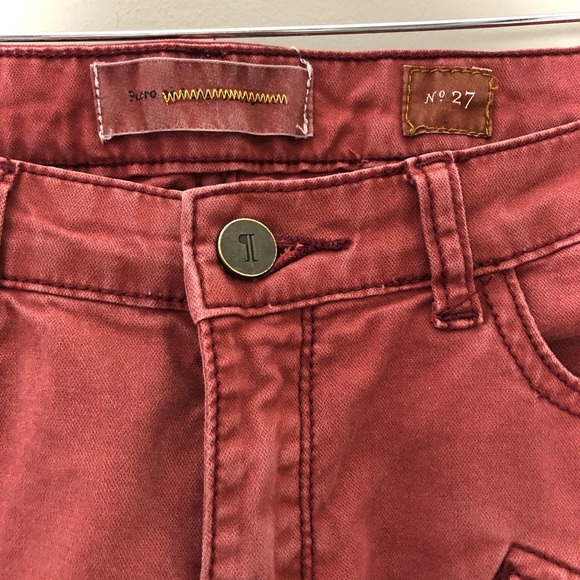 Anthropologie Pilcro and the Letterpress womens cargo jeans Pink size 27 - Picture 5 of 7